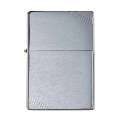 Zippo Brushed Chrome Vintage with Slashes 230V
