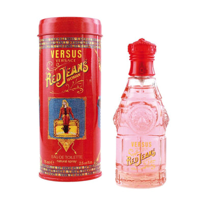Versace Red Jeans , Eau De Toilette For Women - 75ml