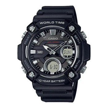 Casio Men's Watch AEQ-120W-1AVDF Black Dial, Black Band