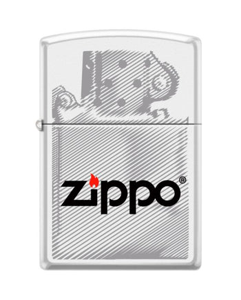 214-CI402978 REG WHITE MATTE ZIPPO