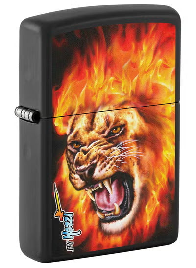 Zippo Lighter 218-CI001279 Mazzi Flame Lion