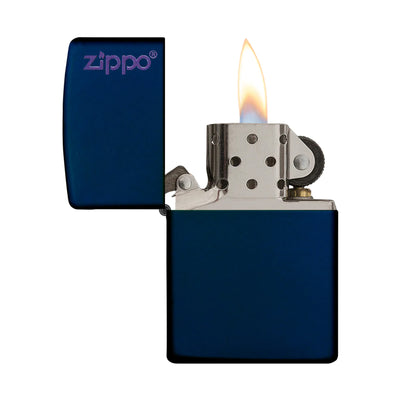 Zippo Classic Navy Matte Zippo Logo