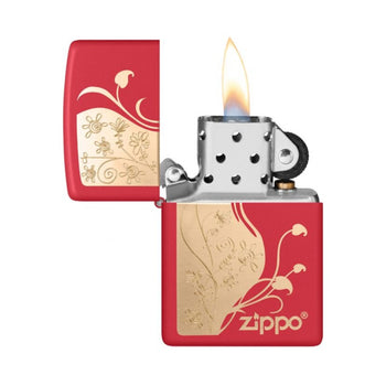 Zippo Reg Red Matte Lighter -ZP233 MP403834