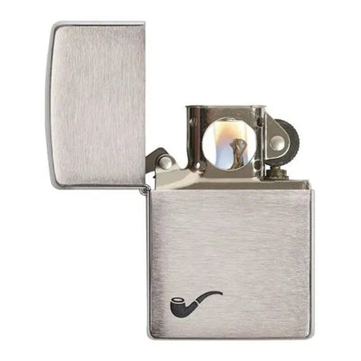 Zippo Pipe Brushed Chrome