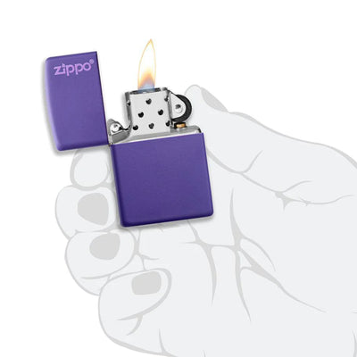 Zippo Classic Purple Matte Zippo Logo 237ZL