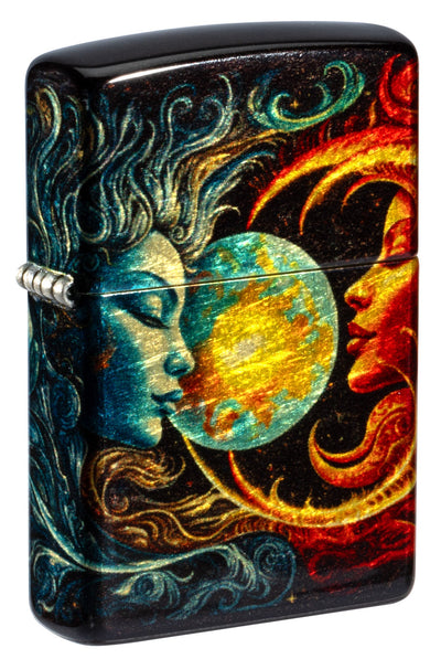 Zippo Spiritual Sun And Moon Design